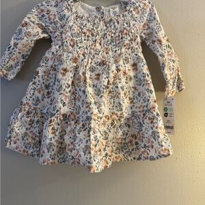 Floral Long Sleeve Kids Casual Dress